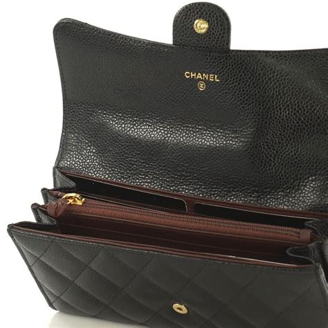 chanel caviar long flap wallet|Long Wallets .